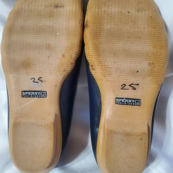 Sperry Topsider Navy Dark Blue Checkered Waterproo - Picture 6 of 11